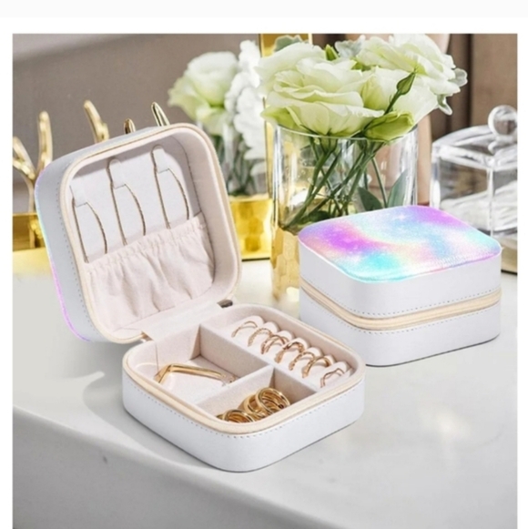 Iridescent Pastel Jewelry Travel Case - Picture 2 of 8